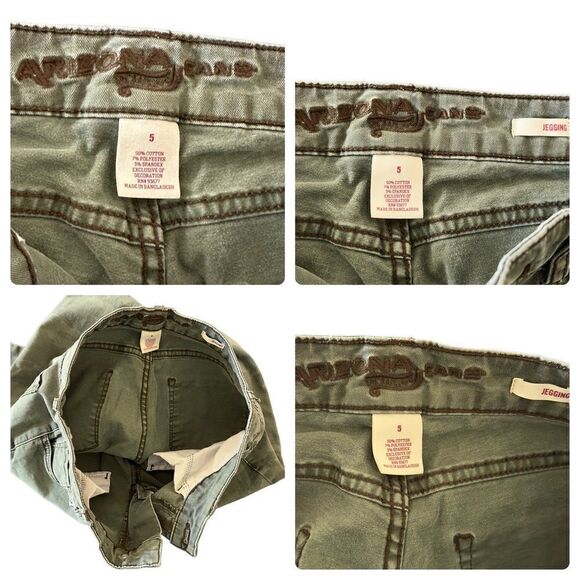 ARIZONA JEANS Green Camouflage Pants Size 5 - Picture 16 of 16